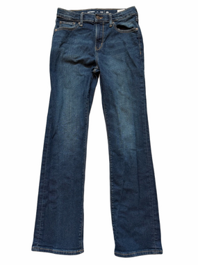 Old Navy Boy Sz 14 Straight Cut Dark Blue Jeans Back To School Casual Flex
